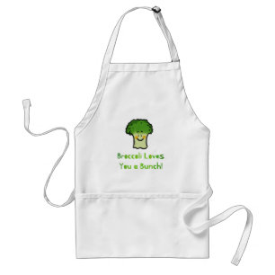 Delantal Diseño de Personalizado Cute Broccoli Pun
