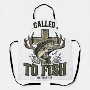 Delantal Diseño de Pesca Cristiano Me Llamó a Pescar