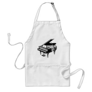 Delantal Diseño de piano   Tres Pocket Apron