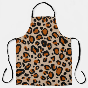 Delantal Diseño de piel de leopardo, patrón sin fisuras.