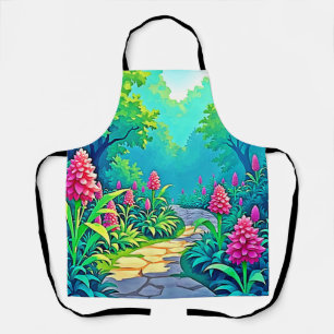 Delantal Diseño de senderos de jardín mágico