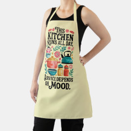 Delantal Diseño de serie de cocina divertida #1