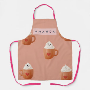 Delantal Diseño de Taza de Chocolate Caliente Caprichoso Pe