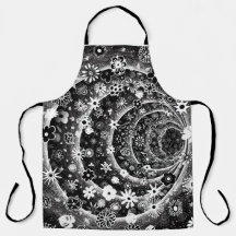 Diseño de túnel floral blanco y negro