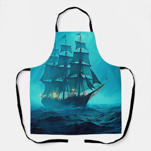 Delantal Diseño de un viaje oceánico maravilloso
