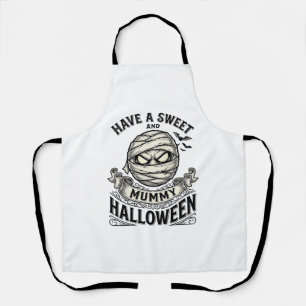 Delantal Diseño de vector vintage de Halloween de Mamá Dulc