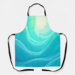 Delantal Diseño de Waves Resumen de la Serenidad del Océano