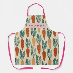 Delantal Diseño de Zanahoria de Jardín Caprichoso Personali