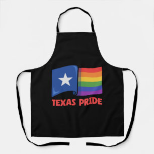 Delantal Diseño del arcoiris de la bandera de Texas para or
