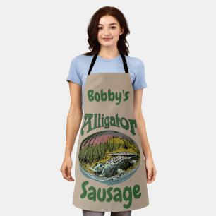 Delantal Diseño del lagarto editar y agregar texto, Apron