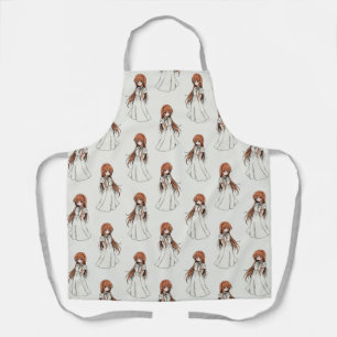 Delantal Diseño del patrón de manga de Anime Weeb Chica
