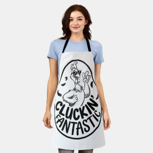 Delantal Diseño divertido con tema de pollo Cluckin 'Fantas