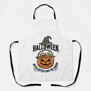 Delantal Diseño divertido de camiseta de calabaza de carame