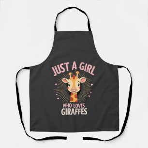 Delantal Diseño Divertido de Jirafa para Mujeres y Niñas Sa