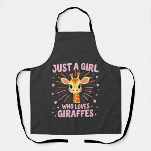 Delantal Diseño Divertido de Jirafa para Mujeres y Niñas Sa