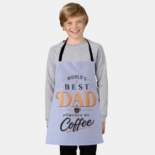 Delantal Diseño divertido para papá amante del café