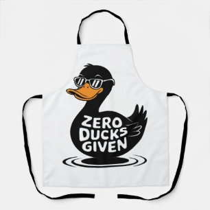 Delantal Diseño divertido y genial de pato - Zero Ducks Giv
