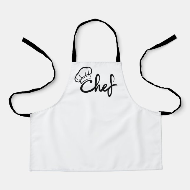 Delantal Diseño elegante del apron del chef (Anverso)