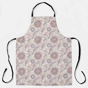 Delantal Diseño Espiritual de Mandala Floral Boho
