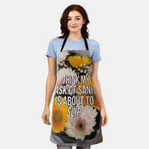 Delantal diseño floral