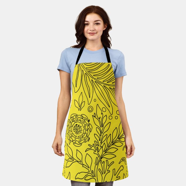 Delantal Diseño floral 36 (Gastado)