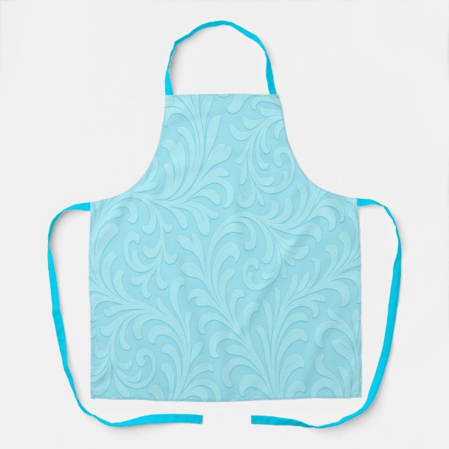 Delantal diseño floral retro (Anverso)