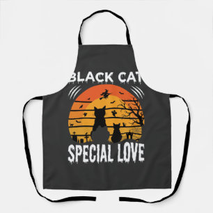 Delantal Diseño Gótico de Amor Especial de Halloween de Gat