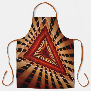 Delantal Diseño gráfico fractal moderno de red de fantasía