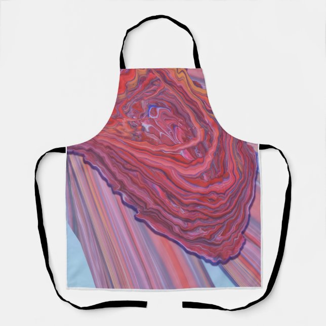 Delantal Diseño Heartbeat Resumen Arte (Anverso)