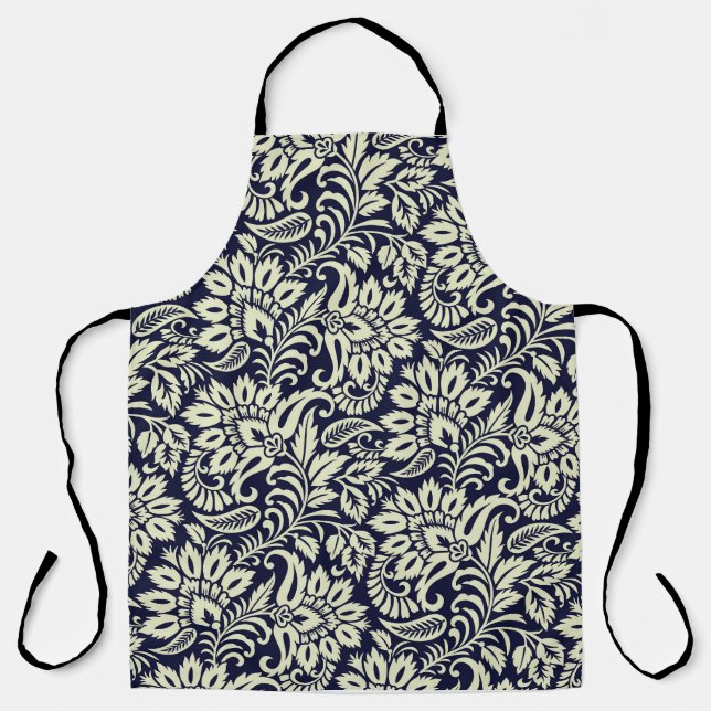 Delantal Diseño indio de cosecha de flores (Anverso)