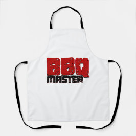 Delantal Diseño Maestro Estético De BBQ Para Amos De Grill