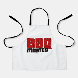 Delantal Diseño Maestro Estético De BBQ Para Amos De Grill