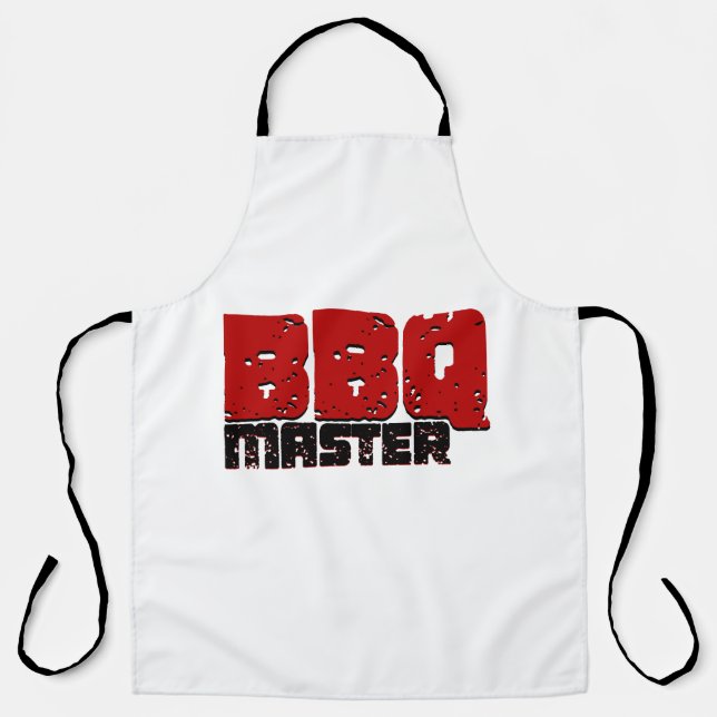 Delantal Diseño Maestro Estético De BBQ Para Amos De Grill (Anverso)