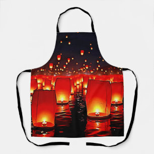 Delantal Diseño mágico del flotador nocturno de las lintern