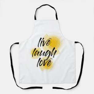 Delantal Diseño moderno, divertido y moderno de Live Laugh 