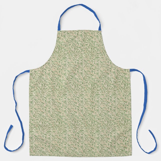 Delantal Diseño moderno hojas verdes Apron (Anverso)