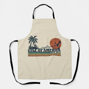 Delantal Diseño patriótico vintage del Golfo de América
