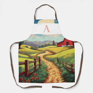 Delantal Diseño personalizado de la trayectoria de la granj