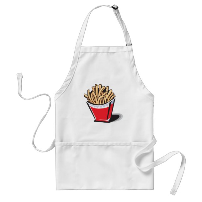 Delantal diseño retro de papas fritas francesas (Frente)