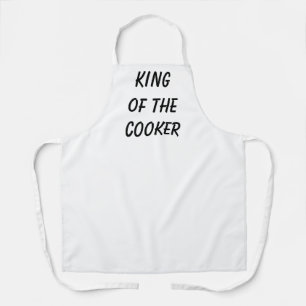 Delantal diseño rey de la cocina para hombre