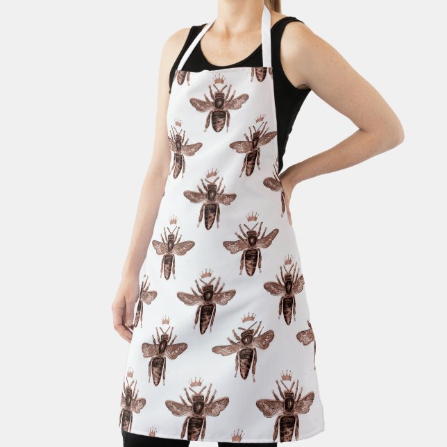 Delantal Diseño Rosa Gold Bee Series 6 (in situ)