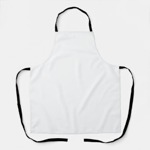 Delantal Diseño simple blanco personalizado Agregar foto o 