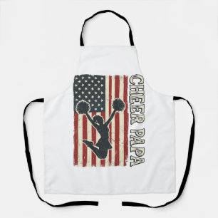 Delantal Diseño Vintage de Cheer Papa USA Flag_1