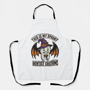 Delantal Disfraz de dentista aterrador camiseta dental de H