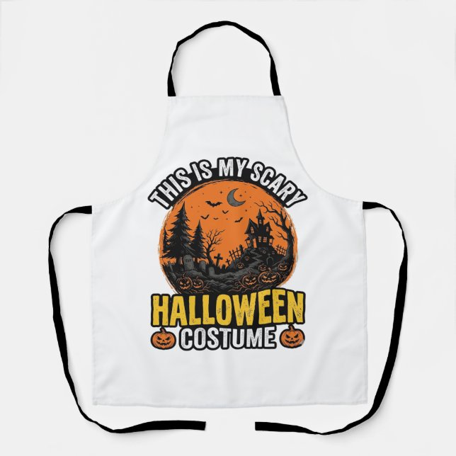 Delantal Disfraz de Halloween Antiguo de Terror (Anverso)