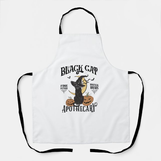 Delantal Disfraz de Halloween retro Scary Ropa de salon de  (Anverso)