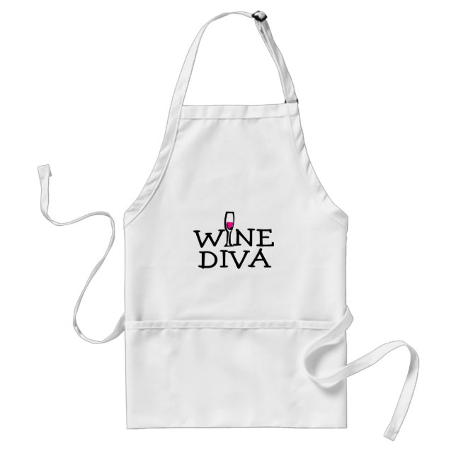 Delantal Diva del vino (Frente)