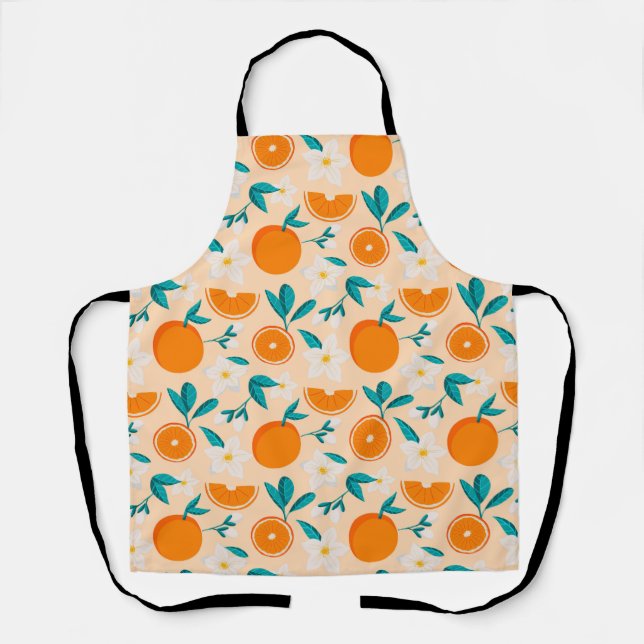 Delantal Diversión de Cítricos Naranja (Anverso)