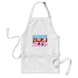 Delantal Diversión retro feliz adolescente sock hop Diner A
