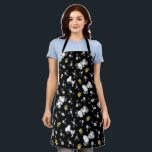 Delantal Diversión y flores de Snoopy & Woodstock<br><div class="desc">Echa un vistazo a este diseño super lindo con Snoopy & Woodstock deteniéndose para oler las flores.</div>